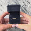 Vintage 14k Yellow Gold Blue Sapphire Knot Station Eternity Band Ring 8.00