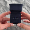 Estate 14k White Gold .86cttw Blue Sapphire Diamond Vibrant East-West Trio Band Ring - Video showing the piece