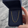Vintage 14k Yellow Gold Long Elongated Link Chain Necklace - Video showing the piece