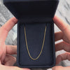 Vintage 18k Yellow Gold Sleek Box Link 1mm (At Chain) Chain - Video showing the piece