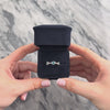 Estate 14k White Gold 1.76cttw Blue Topaz Chic Modern Bezel-Set Trio Ring - Video showing the piece