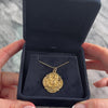 Vintage Large 18k Rosy Yellow Gold Cancer Zodiac Medallion Charm / Pendant - Video showing the piece