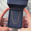 Vintage Substantial 18k Yellow Gold 1.8mm Sleek Long Curb Chain - Video showing the piece