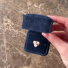 Vintage 14k Yellow Gold Pearl Diamond Luminous Trefoil Ring - Video showing the piece
