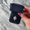 Antique Art Deco Belais 18k White Gold Old Mine Cut Diamond Intricate Engraved Milgrain Ring - Video showing the piece