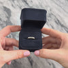 Vintage 14k Yellow & White Gold Diamond Classic Line Band Ring - Video showing the piece
