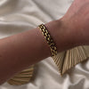 Vintage Italian 14k Yellow Gold Link Bracelet - Video showing the piece