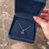 Vintage 14k Yellow Gold 2.42ct Pink Tourmaline Striking Double Pronged Modified Trillion Pendant - Video showing the piece