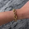 Vintage Italian 18k Yellow & White Gold Dual Texture Link Bracelet - Video showing the piece