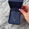 Antique Art Deco Platinum 1.11cttw Old European Cut Diamond Beautiful Bezel-Set Bar Link Station Necklace - Video showing the piece