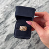 Estate Sonia B Heavy 14k Rose Gold .74cttw Diamond Wide Dazzling Articulated Ring - Video showing the piece