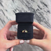 Vintage 14k Yellow Gold 1.4cttw Red Green Garnet Geometric Swooshing Wave Ring - Video showing the piece