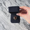 Vintage Heavy 18k Yellow Gold 7.5ct Madeira Citrine Brutalist Tubes Cocktail Ring - Video showing the piece