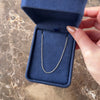 Vintage Italian 14k White Gold 1.5mm Dainty Classic Cable Chain - Video showing the piece
