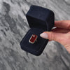 Antique Art Deco 14k White Gold 3.6ct Carnelian Diamond Statement Ring - Video showing the piece