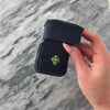 Vintage 14k Yellow Gold 2.8cttw Jade Diamond Chic Cabochon Quatrefoil Ring - Video showing the piece