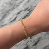 Vintage Lightweight 18k Yellow Gold Sleek Cable Link Bracelet - Video showing the piece