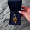 Vintage Large 14k Yellow Gold 16.16cttw Citrine Diamond Bouquet Of Sunshine Pin - Video showing the piece