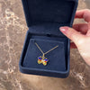 Vintage Italian 18k Yellow Gold Artistic Enamel Butterfly Charm / Pendant - Video showing the piece