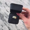 Vintage 14k White Gold 4.34ct Cat's Eye Chrysoberyl Stunning Signet Ring  - Video showing the piece