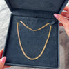 Vintage Italian 14k Yellow Gold Interlocking Rectangle Link Necklace - Video showing the piece