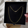 Vintage Italian 14k Yellow Gold Textured Paper Clip Link Chain Necklace - Video showing the piece