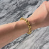 Vintage Italian 18k Yellow Gold Textured Spiral Station Bracelet - Video showing the piece