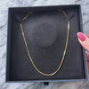 Vintage Italian 14k Yellow Gold Sleek Box Chain Necklace - Video showing the piece