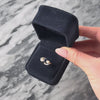 Antique Edwardian 18k Rosy Yellow Gold, Platinum Sapphire Diamond Asymmetric Trio Ring - Video showing the piece