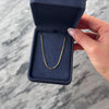 Vintage 14k Yellow Gold 1.2mm Flashing Elongated Box Chain - Video showing the piece