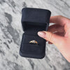 Vintage 14k Yellow Gold Diamond Delicate Solitaire Ring - Video showing the piece