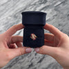 Vintage 14k Yellow Gold .85cttw Ruby Diamond Arched Line Statement Ring - Video showing the piece