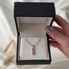 Vintage 14k Rose Gold Pink Sapphire Diamond Modernist Pendant - Video showing the piece