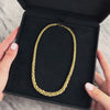 Vintage French 18k Yellow Gold Striking Graduating Wheat Chain Necklace - Video showing the piece