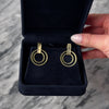 Vintage 14k Yellow Gold Graduating Circles Dangle Earrings - Video showing the piece