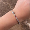 Vintage 18k & 14k White Gold 2.44cttw Pink Pink-Orange Sapphire .7cttw Diamond Fabulous Multi-Cut Link Bracelet - Video showing the piece