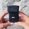Estate 14k White Gold 1.15cttw Old Mine Cut Diamond Dazzling Laurel Ring 6.50