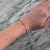 Vintage 14k Yellow Gold Sleek Square Station Diamond Bracelet - Video showing the piece