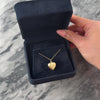 Vintage 14k Yellow Gold Brushed Etched Heart Charm / Pendant - Video showing the piece