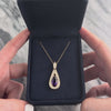 Vintage 14k Yellow Gold 2.35ct Amethyst .69cttw Diamond Impressive Shining Teardrop Pendant - Video showing the piece