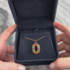 Vintage English 9k Yellow Gold 1.39cttw Sapphire .83cttw Ruby Diamond Oval Pendant - Video showing the piece