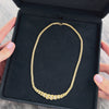 Vintage 14k Yellow Gold Diamond Spectacular Woven Rope Necklace 16