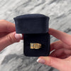 Vintage 14k Yellow Gold Diamond Geometric Modernist Band Ring - Video showing the piece