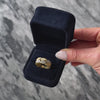 Vintage Heavy 14k Yellow Gold .43cttw Diamond Brilliant Band Ring  - Video showing the piece