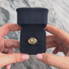 Vintage Heavy 14k Yellow Gold Gleaming Blackletter Initial 