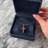 Vintage 18k Yellow Gold .71cttw Ruby Vibrant Cross Pendant - Video showing the piece