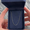Vintage Italian 14k White Gold Classic Delicate Cable .9mm Chain - Video showing the piece