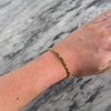 Vintage 14k Yellow Gold Diamond Open Link Station Bracelet - Video showing the piece