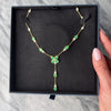 Vintage 14k Yellow Gold 5.6cttw Emerald 1.248cttw Diamond Chic Necklace - Video showing the piece