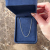 Vintage 14k White Gold 1.4mm Glittering Everyday Cable Chain - Video showing the piece